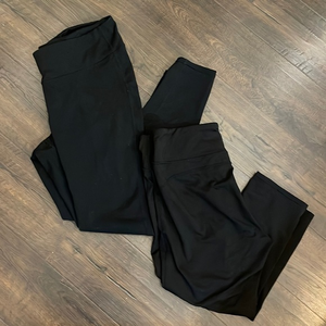 Lot of 2 GAP Fit‎ Yoga Pants Black Size XL